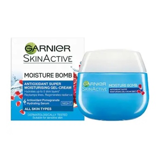 کرم آبرسان انار مدل moisture bomb حجم 50 میل گارنیر Garnier