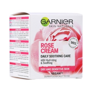 کرم آبرسان گل رز مدل rose cream حجم 50 میل گارنیر Garnier