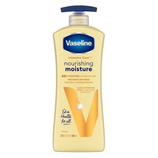 لوسیون بدن آبرسان مدل nourishing moisture حجم 600 میل وازلین Vaseline