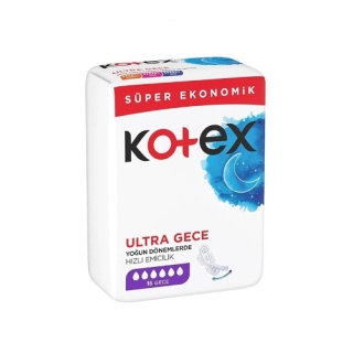 نوار بهداشتی مدل ultra ویژه شب بسته 16 عددی کوتکس Kotex