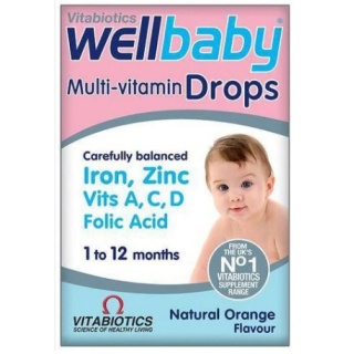 قطره مولتی ویتامین +4ماه 30 میل ول بیبی Wellbaby